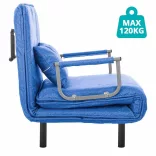 2-in-1 Armchair Bed, Multiple Colors - Blue