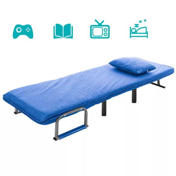 2-in-1 Armchair Bed, Multiple Colors - Blue