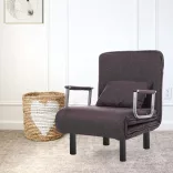 2-in-1 Armchair Bed, Multiple Colors - Brown