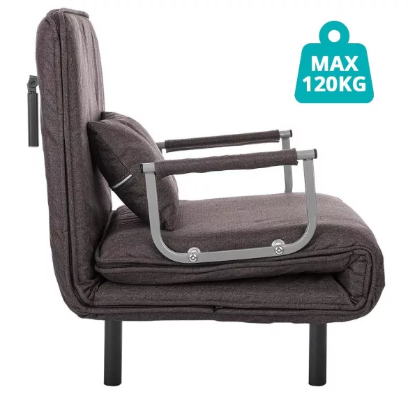2-in-1 Armchair Bed, Multiple Colors - Brown