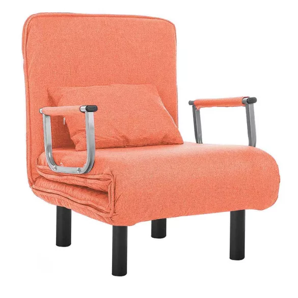 2-in-1 Armchair Bed, Multiple Colors - Orange