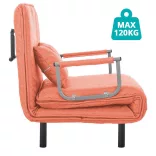 2-in-1 Armchair Bed, Multiple Colors - Orange