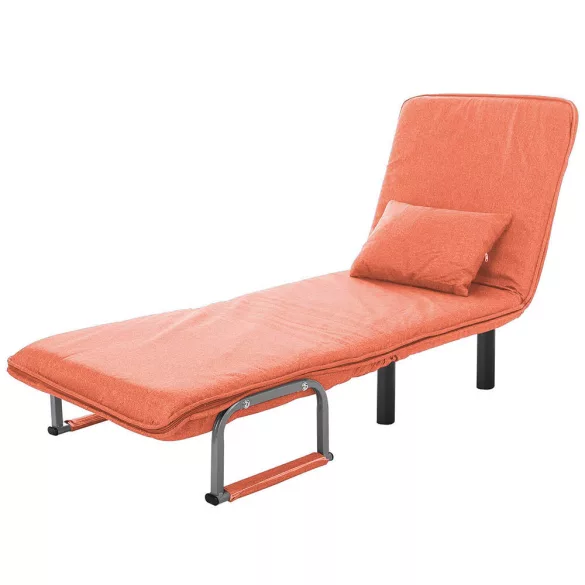 2-in-1 Armchair Bed, Multiple Colors - Orange