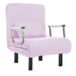 2-in-1 Armchair Bed, Multiple Colors - Pink