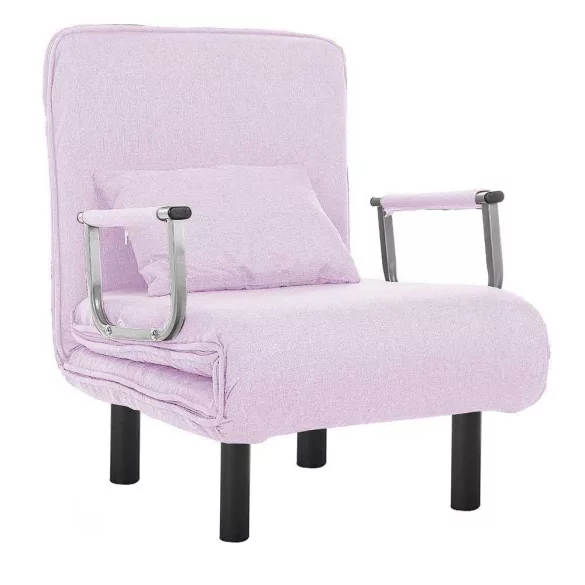 2-in-1 Armchair Bed, Multiple Colors - Pink