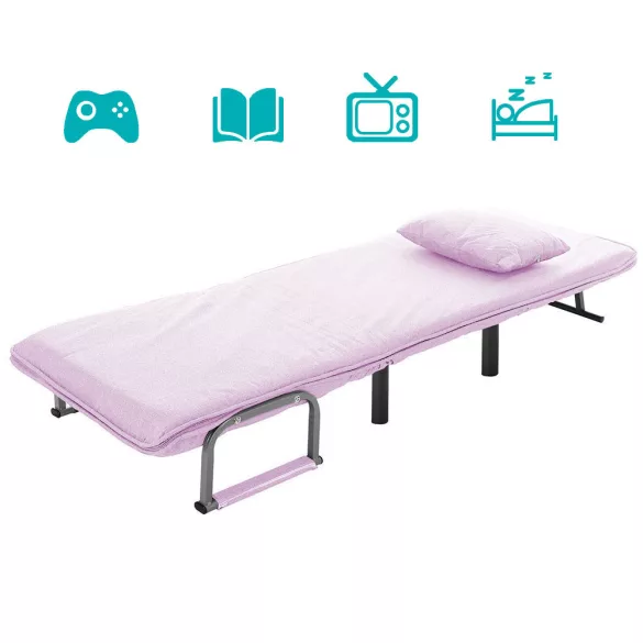 2-in-1 Armchair Bed, Multiple Colors - Pink