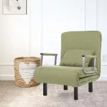 2-in-1 Armchair Bed, Multiple Colors - Green