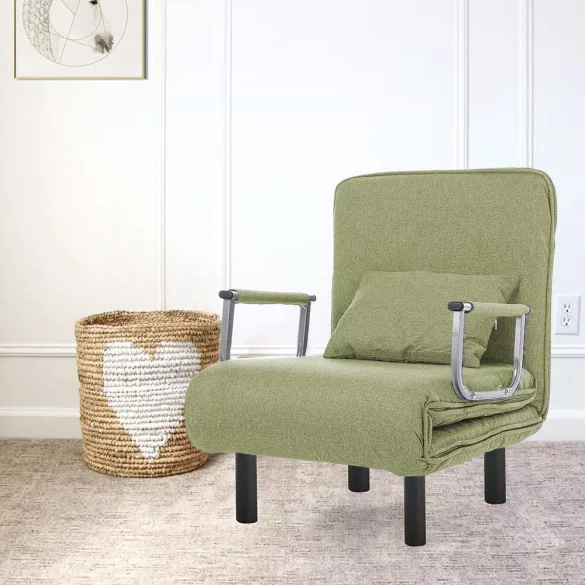 2-in-1 Armchair Bed, Multiple Colors - Green