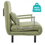 2-in-1 Armchair Bed, Multiple Colors - Green