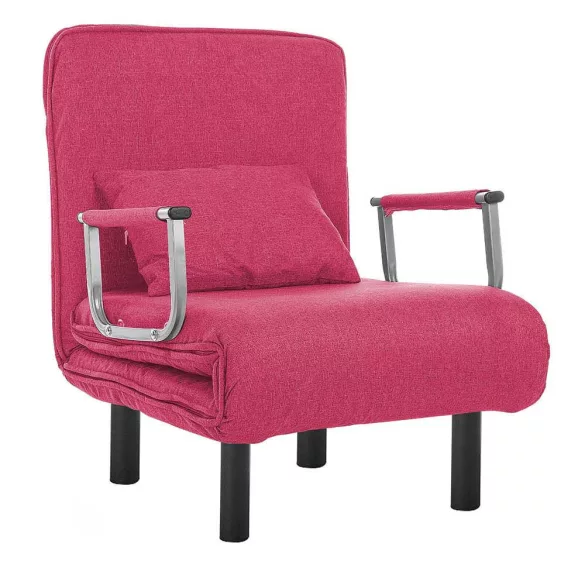 2-in-1 Armchair Bed, Available in Multiple Colors - Burgundy
