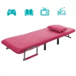2-in-1 Armchair Bed, Available in Multiple Colors - Burgundy