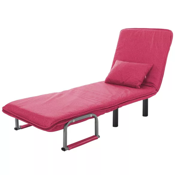 2-in-1 Armchair Bed, Available in Multiple Colors - Burgundy
