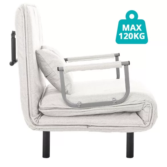 2-in-1 Armchair Bed, Available in Multiple Colors - Beige
