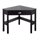 Corner Desk with Drawer and Shelves