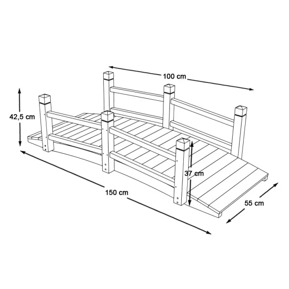 Garden Wooden Bridge