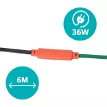 Garden Heating Cable for Plants 36W, 6m