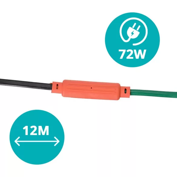 Garden Heating Cable for Plants 72W, 12m