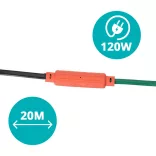 Garden Heating Cable for Plants 120W, 20m