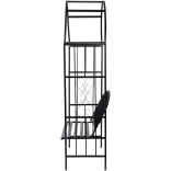 Rose Arbor with Bench, Black