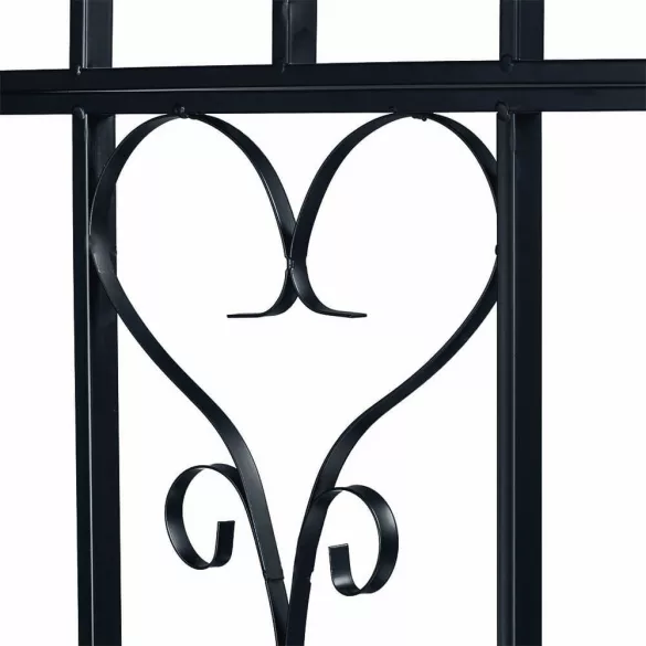 Rose Arbor with Bench, Black