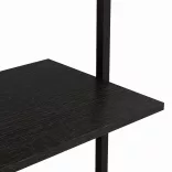 Wall-Mounted 5-Tier Storage, Black