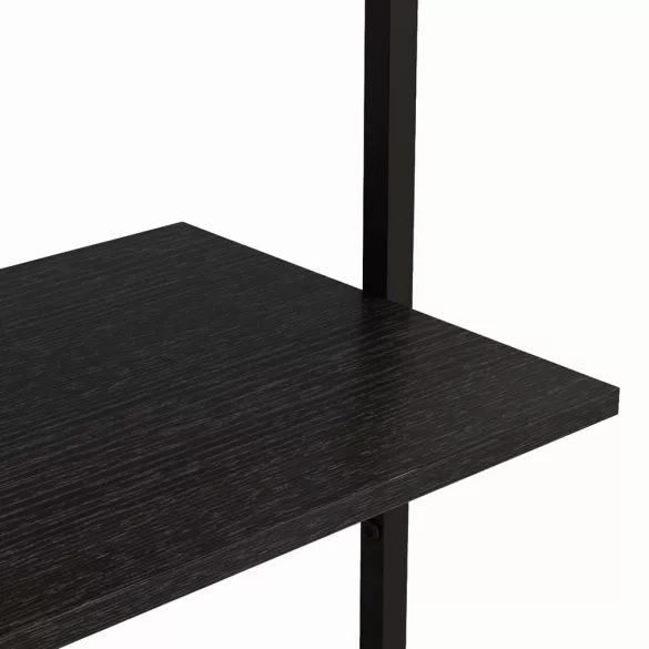 Wall-Mounted 5-Tier Storage, Black