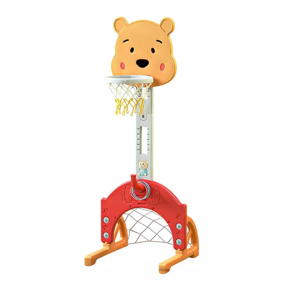 4-in-1 Adjustable Height Kids Play Set, Orange-Yellow