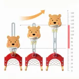 4-in-1 Adjustable Height Kids Play Set, Orange-Yellow