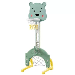 4-in-1 Adjustable Height Kids Play Set, Blue-Green