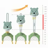 4-in-1 Adjustable Height Kids Play Set, Blue-Green