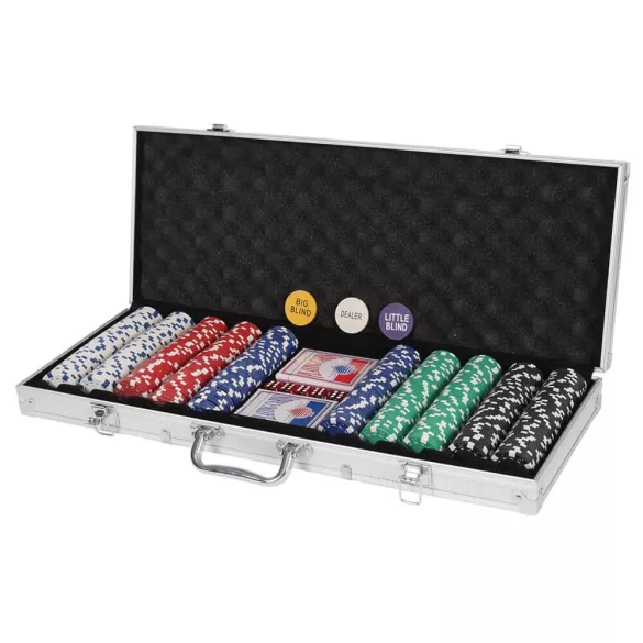 500-piece poker set in aluminum case