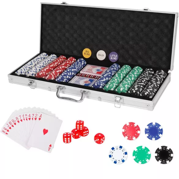 500-piece poker set in aluminum case