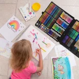 258-piece Drawing and Painting Set for Kids
