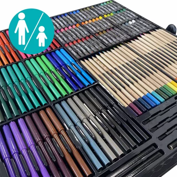 258-piece Drawing and Painting Set for Kids