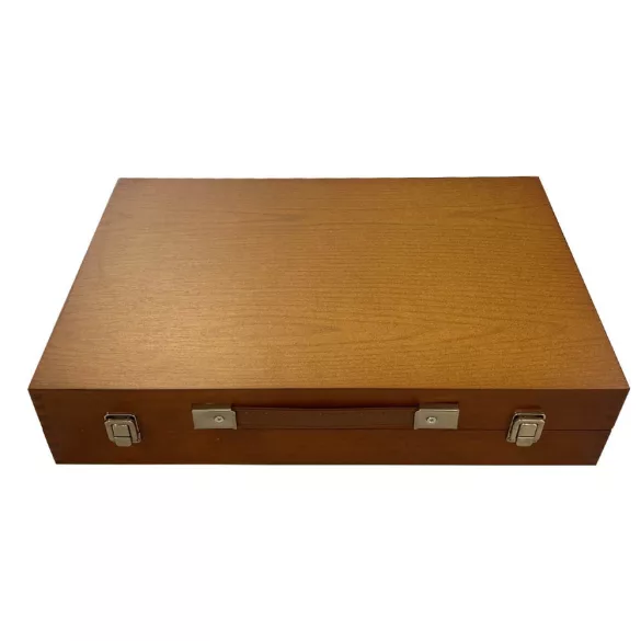174-piece painting and drawing set in a practical wooden gift box