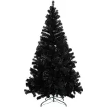 Black Artificial Christmas Tree, 180cm 708 Branches