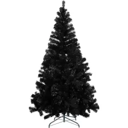 Black Artificial Christmas Tree, 180cm 708 Branches
