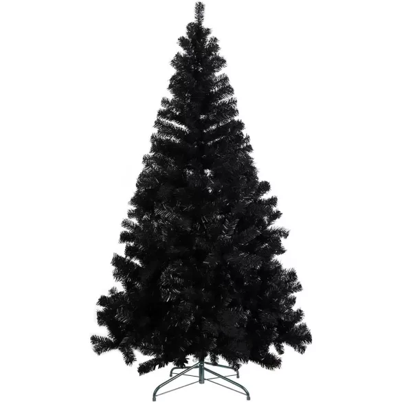 Black Artificial Christmas Tree, 180cm 708 Branches