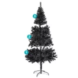 Black Artificial Christmas Tree, 210cm 1000 Branches