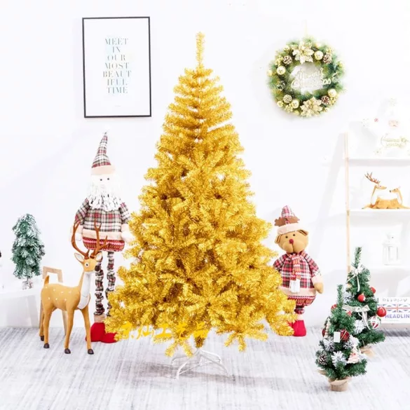 Gold Artificial Christmas Tree, 120cm 230 Branches