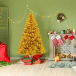 Golden Artificial Christmas Tree, 150cm 415 Branches