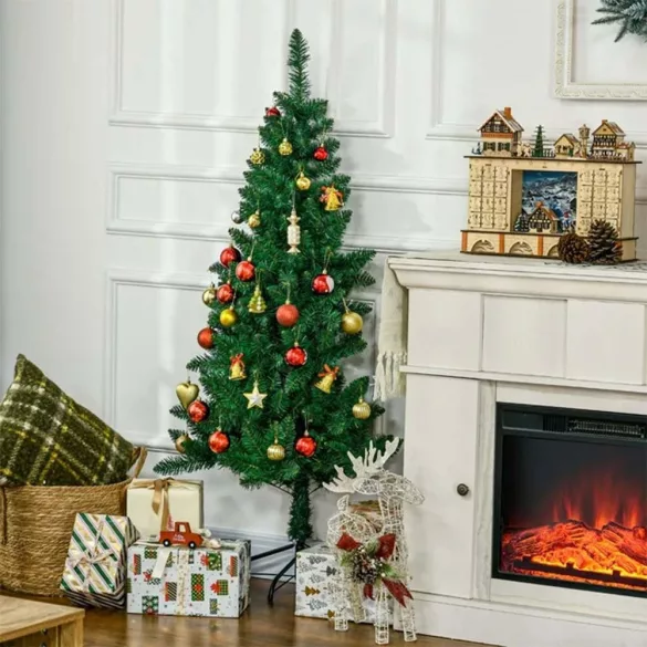 Half Artificial Christmas Tree 120cm, 140 Tips