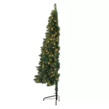 Half Artificial Christmas Tree 80LED 120cm, 140 Branches
