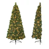 Half Artificial Christmas Tree 160LED 180cm, 340 Branches