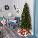 Half Artificial Christmas Tree 160LED 180cm, 340 Branches