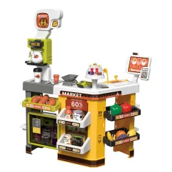 Toy Supermarket Yellow, 65 Pieces