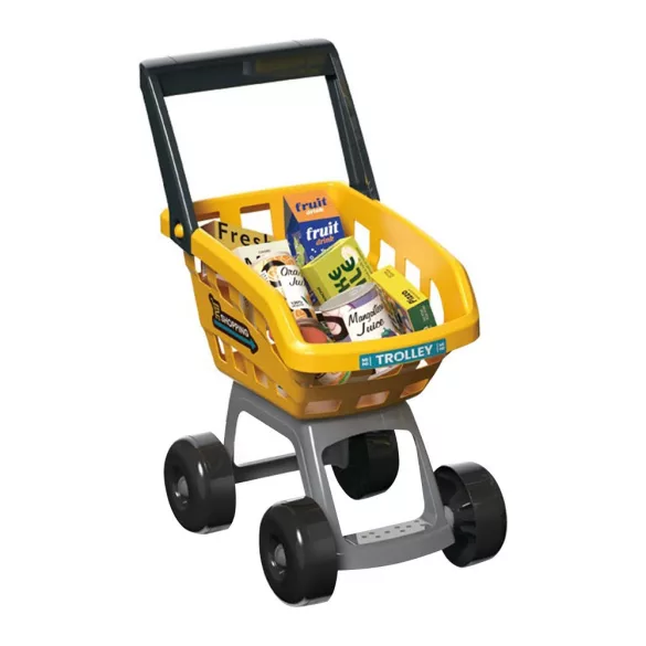 Toy Supermarket Yellow, 65 Pieces