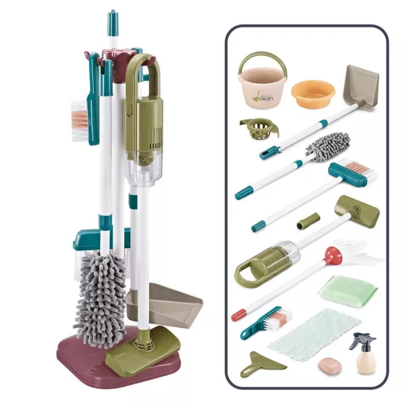 Cleaning Play Set with Standing Vacuum
