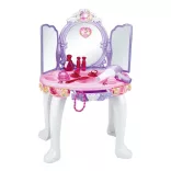 Princess-themed Play Vanity Table in Purple and Pink