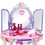 Princess-themed Play Vanity Table in Purple and Pink